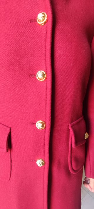 Cappotto 73% lana Zara rosso vintage 