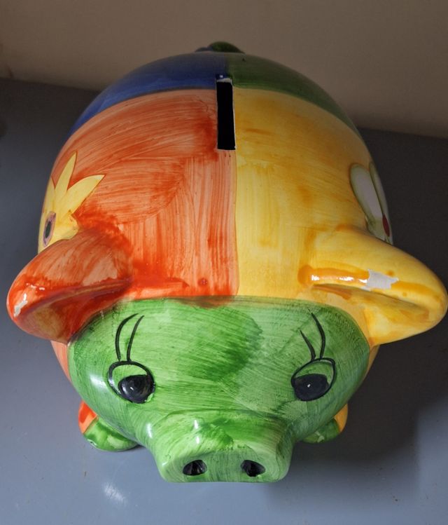 Hucha Cerámica multicolor