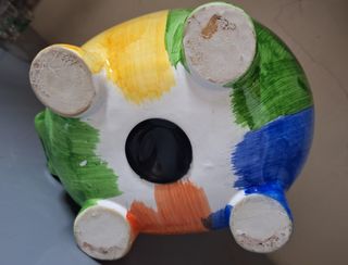 Hucha Cerámica multicolor