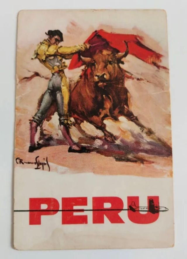 Postal firmada Armilla: Toreros tauromaquia