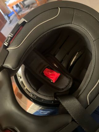 Casco moto modular negro mate