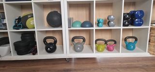 Kit fitness: manubri, kettlebell