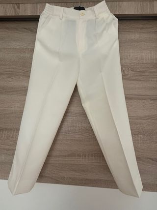 Traje comunión niño talla 9 beig-dorado
