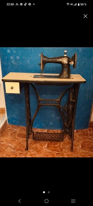 Máquina coser Singer antigua entrega en mano