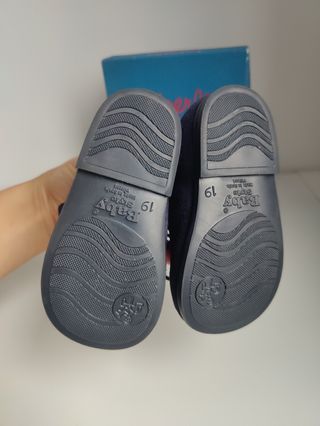 Talla 19 Mocasines Bebé Beberlis Ante Azul Marino