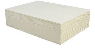 Caja madera blanca pino 29x21x7cm