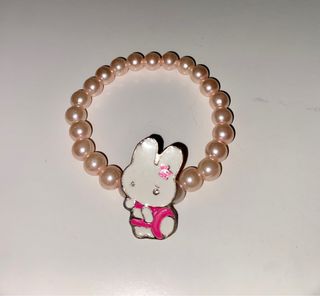 Pulsera Hello Kitty - Perlas Rosa