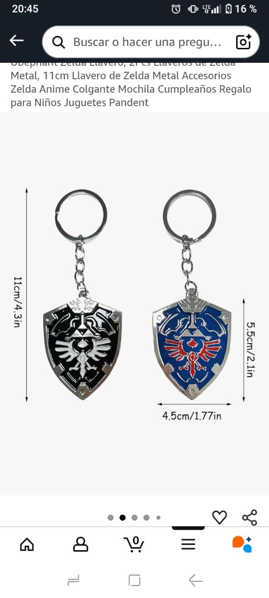 Llaveros Zelda Hyrule Shield