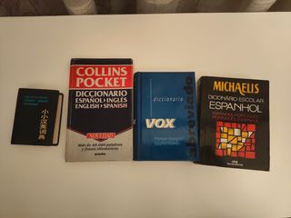 Pack diccionarios inglés francés portugués chino 