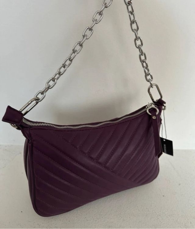 Bolso Misako marrón acolchado