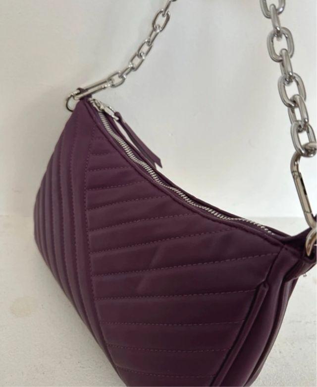 Bolso Misako marrón acolchado