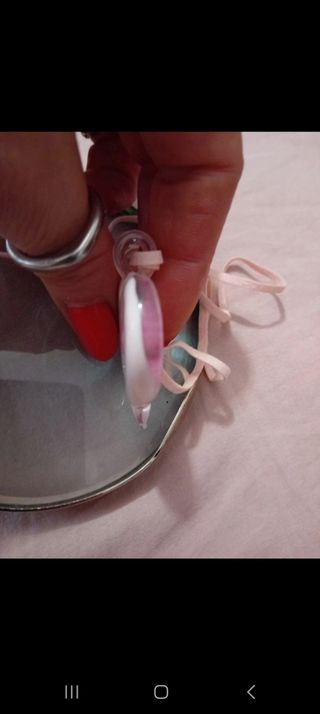 Collana cuore Murano rosa e anello +qqqqqqqqqqqq