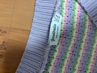 chaleco punto multicolor