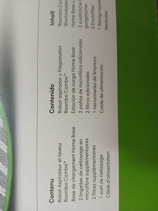 Roomba Combo Aspirador y Fregona