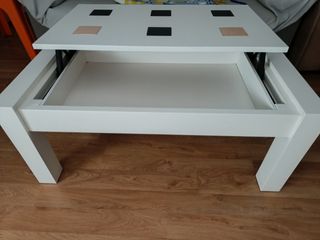 Mesa centro blanca - madera