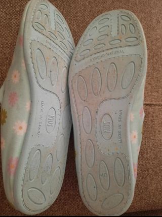 Zapatillas casa - flores