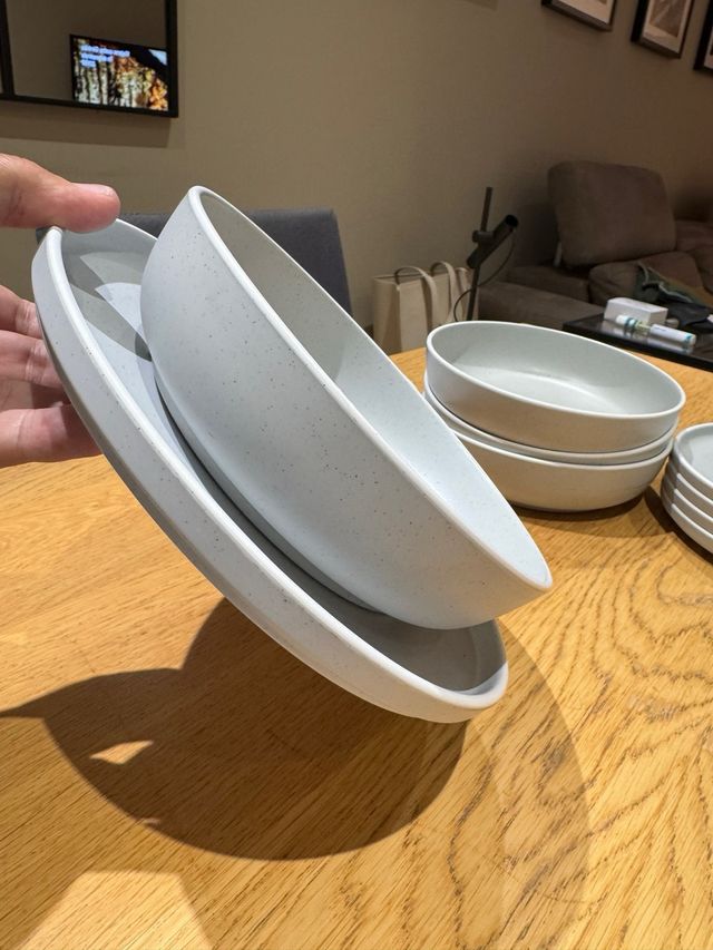 Juego de platos Brunner Dolomita en gris