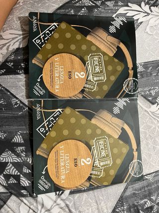 libro 2 de eso, 1 y 3 trimestre, mate y lengua 