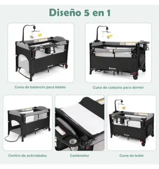 Cuna Portátil Costway - Bebé