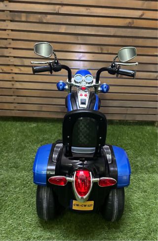 Moto eléctrica infantil azul