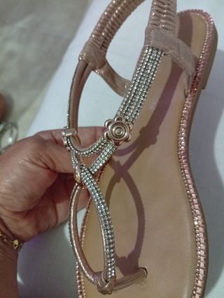 Sandalias Amor Amores Doradas Talla 36