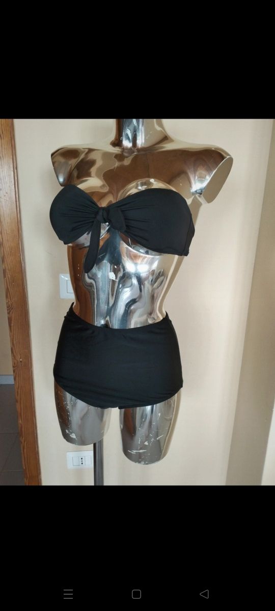 Bikini nero culotte tg S