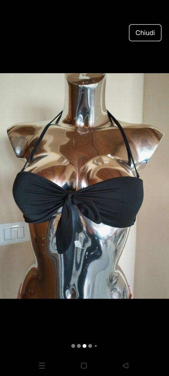 Bikini nero culotte tg S