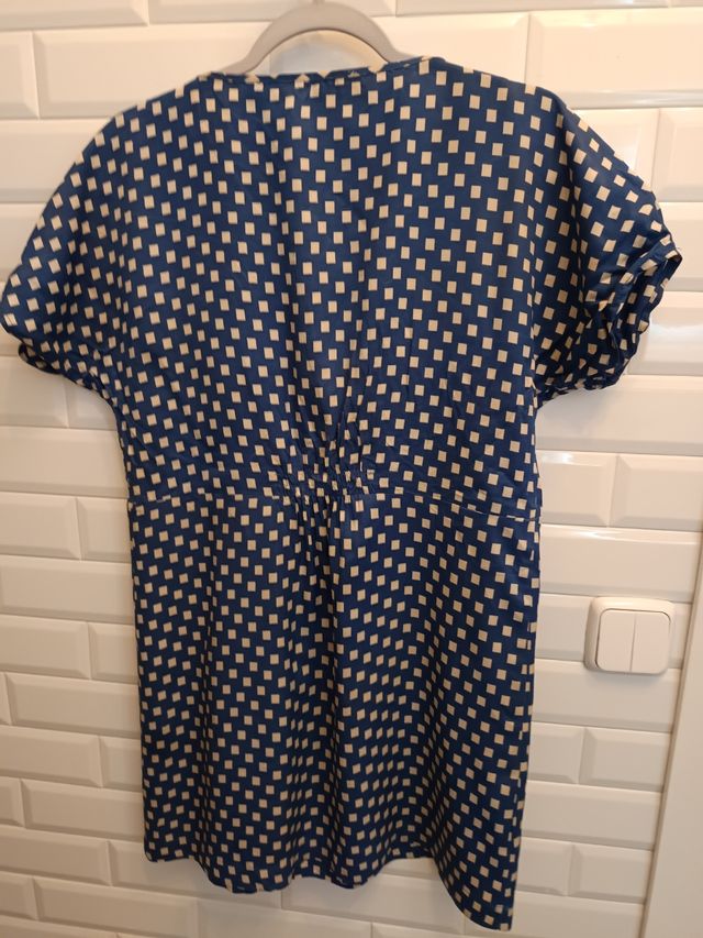 Vestido Zara azul - manga corta
