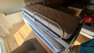 Letto a castello doppio azzurro