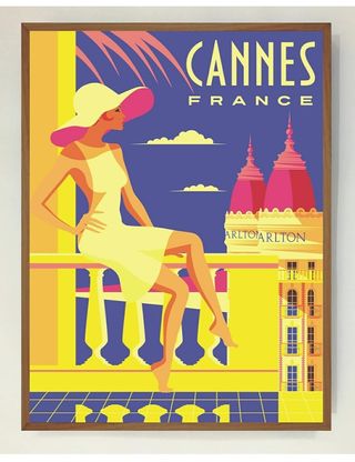 Cuadro Cannes Luminoso- Arte vintage