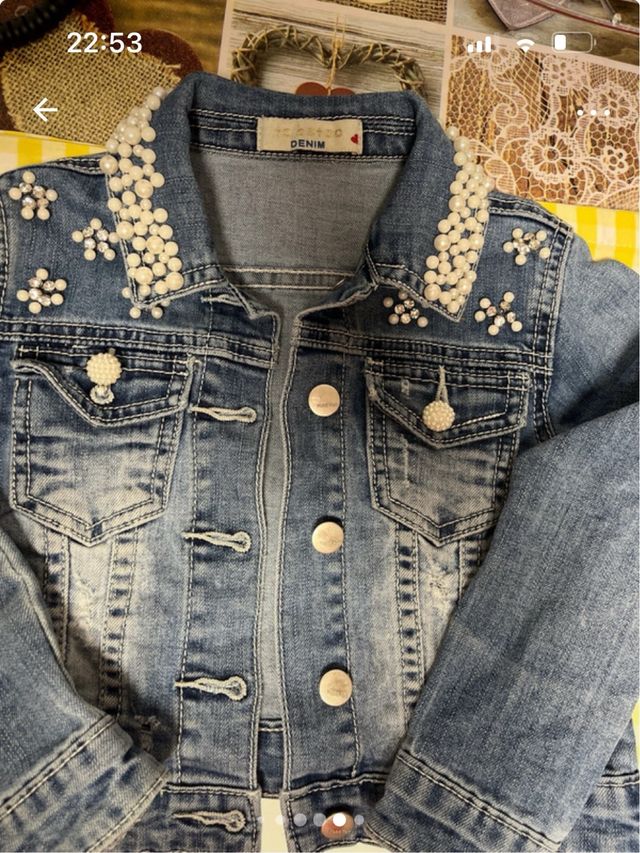 Cazadora vaquera Tokaroo niña talla 24/36 meses