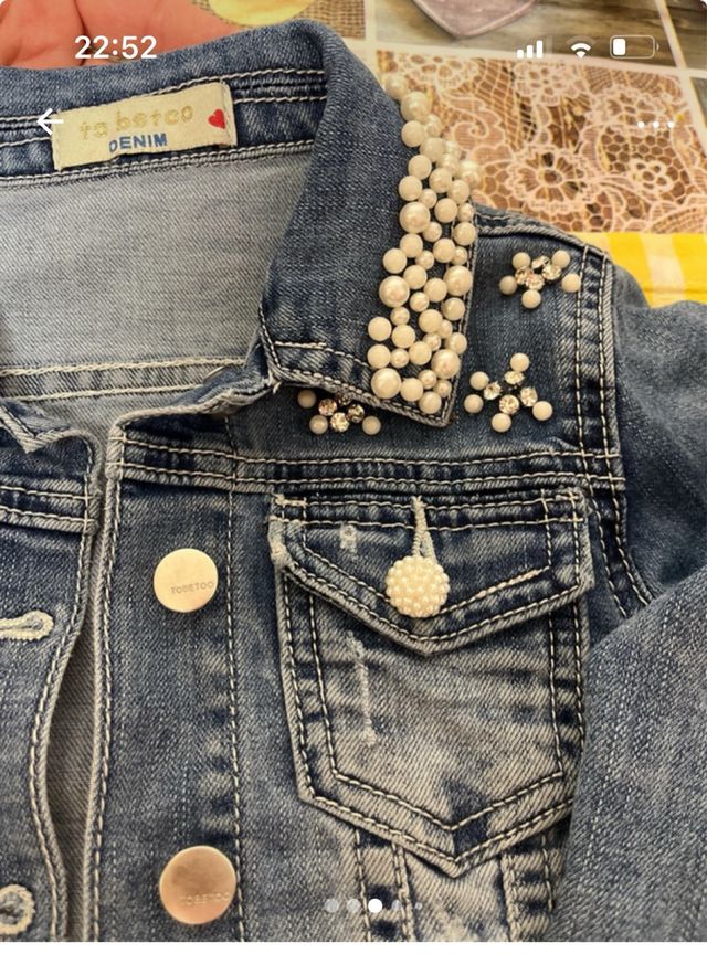 Cazadora vaquera Tokaroo niña talla 24/36 meses