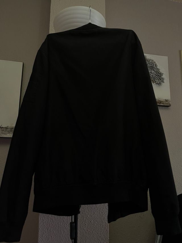 Chaqueta bomber negra hombre