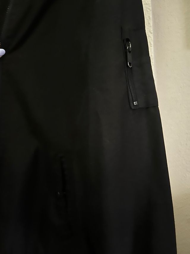 Chaqueta bomber negra hombre