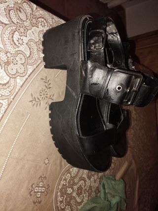 Zapatos plataforma negros - talla 40