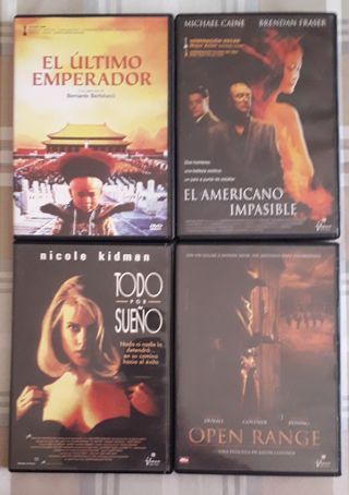 4 Peliculas DVD: El Último Emperador, etc