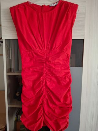Vestido rojo Zara - Talla S