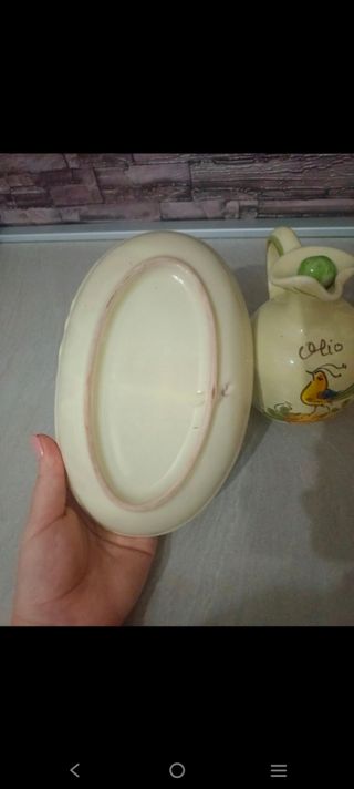 Set Olio Aceto Ceramica Vintage