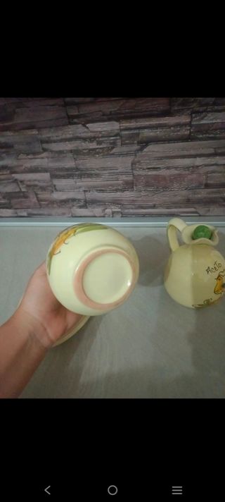 Set Olio Aceto Ceramica Vintage