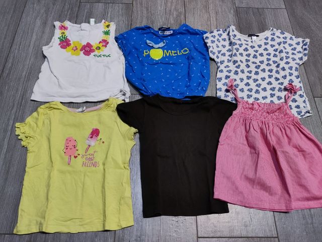 Lote / pack camiseta manga corta niña 3 años