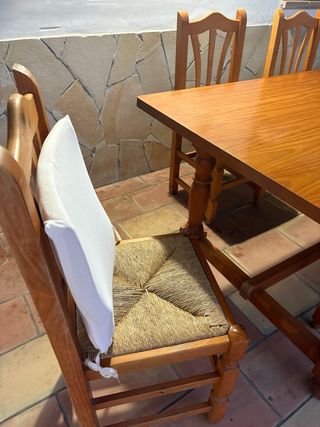 Mesa Comedor Pino + 8 Sillas