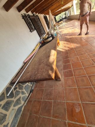 Mesa madera maciza 3m