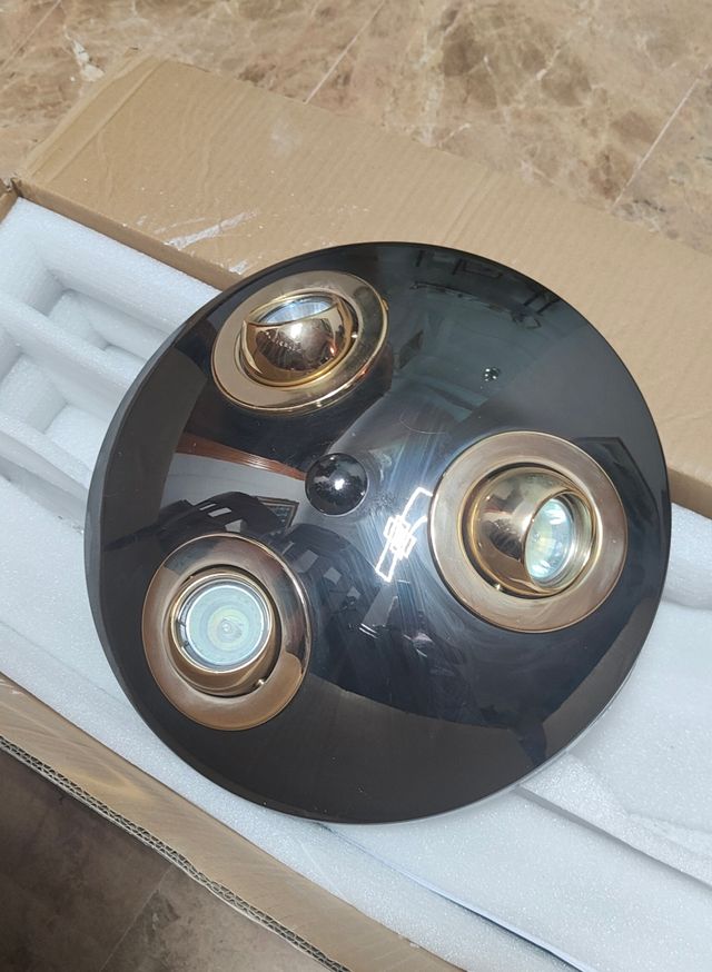 Plafón techo 3 luces vintage