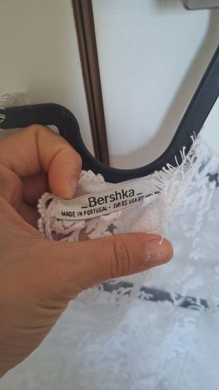 Top encaje blanco transparente