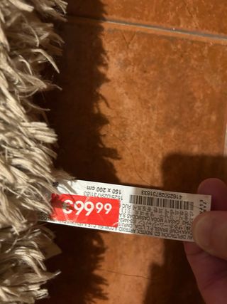 Alfombra pelos Marrón Claro - 150x200cm