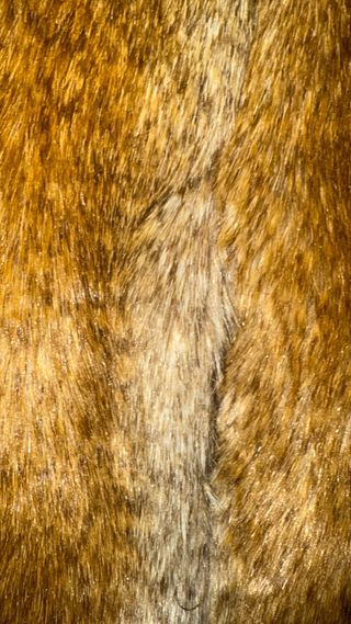 Abrigo marrón de pelo sintético