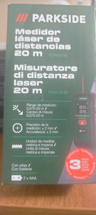 Medidor láser Parkside 20m