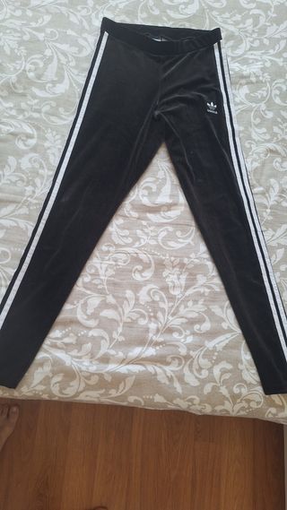 Mallas Adidas terciopelo negras