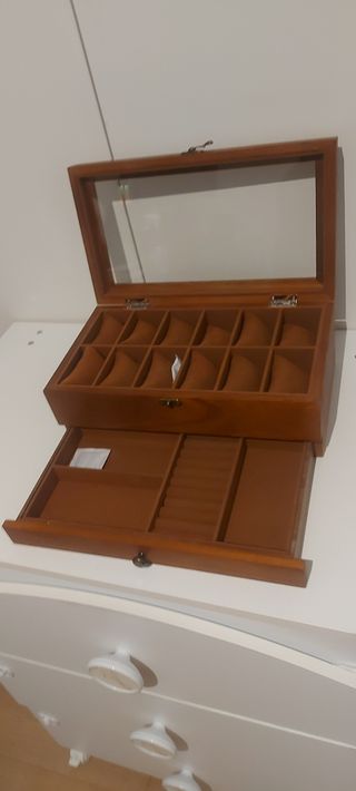Scatola portagioie legno 12 orologi