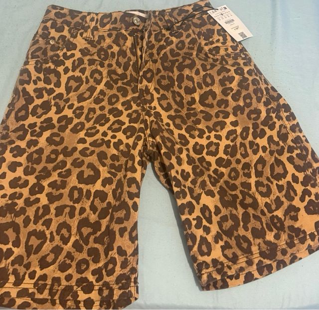 Shorts Leopardo Marrón